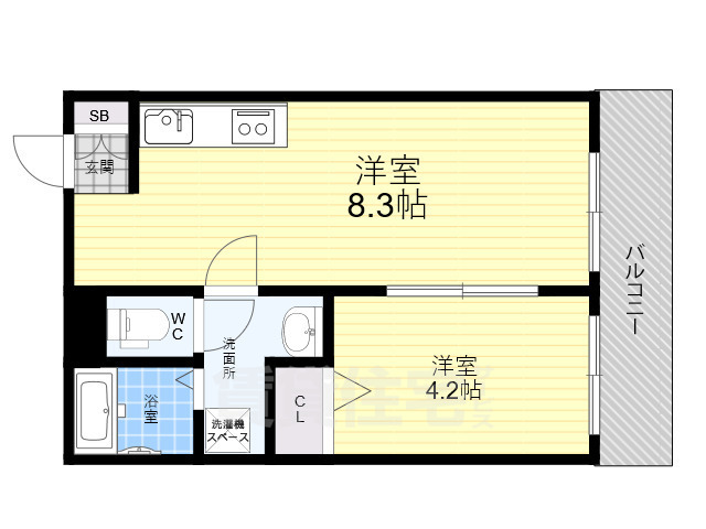 Dias東石切の間取り