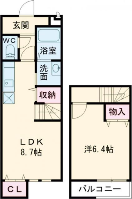 フジパレス浜町Ｂ棟の間取り