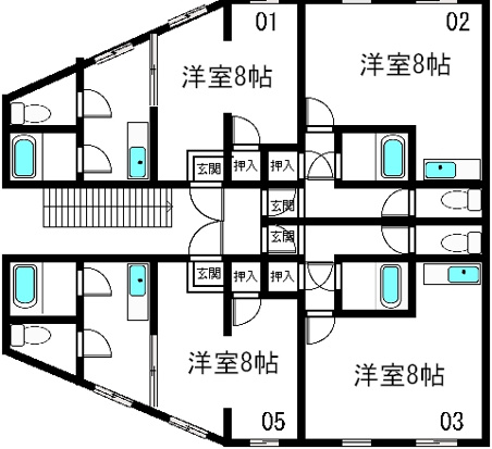 【ジュネス東條の間取り】