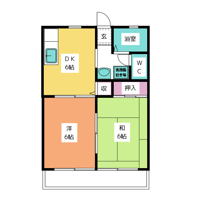 タウンハイツ吉田の間取り