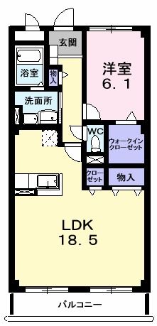 青森県青森市赤坂１（マンション）の賃貸物件の間取り