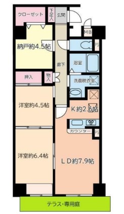 セザール弓ノ町の間取り