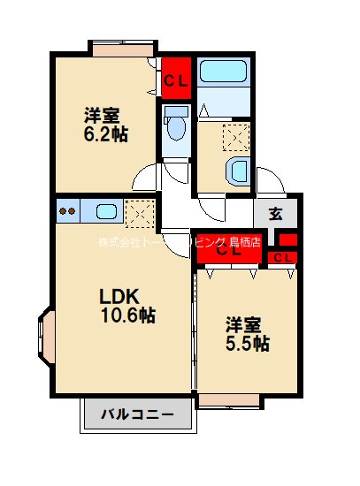 サンスクエア大崎の間取り