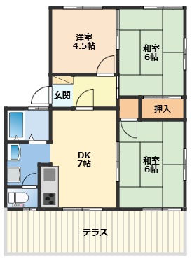 フレグランス大谷の間取り