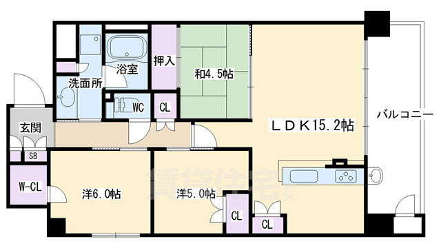 ルーシア清水五条の間取り