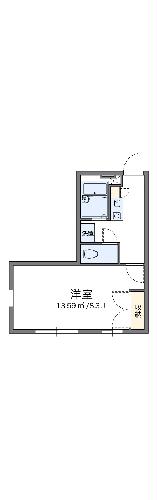 レオパレスＳｏｕｔｈｅｒｎＣｒｏｓｓ８の間取り