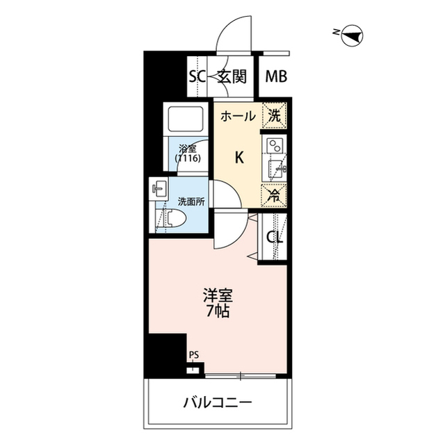 プレール・ドゥーク梅島の間取り