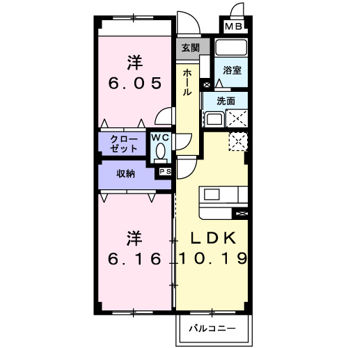 リリアンハイムの間取り