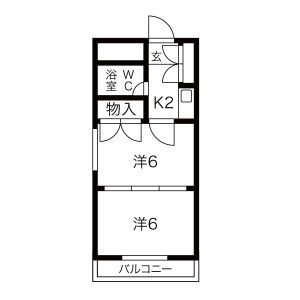 プリンセス名駅西の間取り