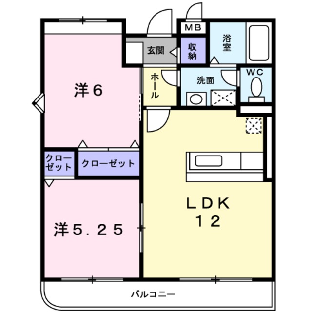 ベル　アルモニー2番館の間取り