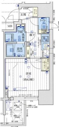 アクアプレイス江戸堀の間取り