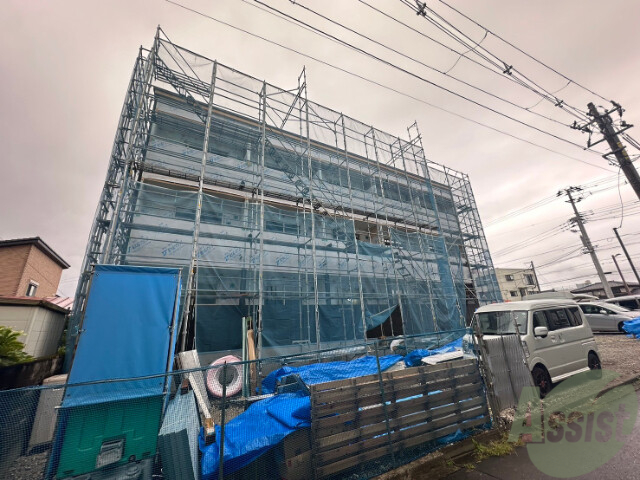 【仙台市若林区若林のアパートの建物外観】