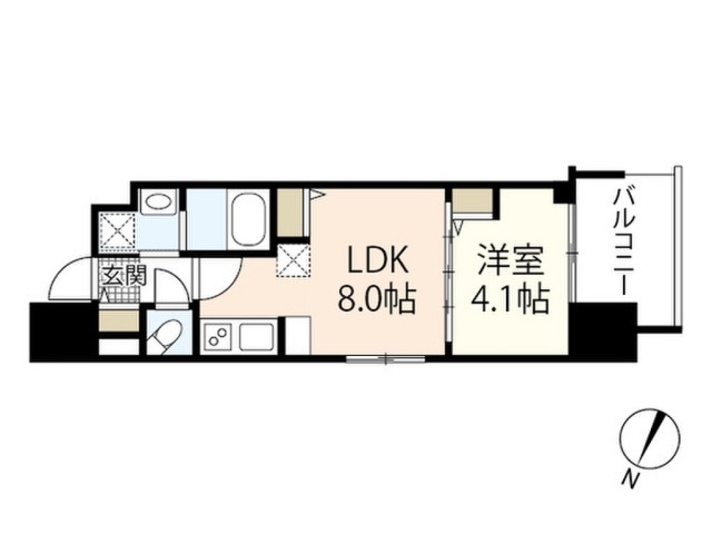 プライマル広島駅の間取り