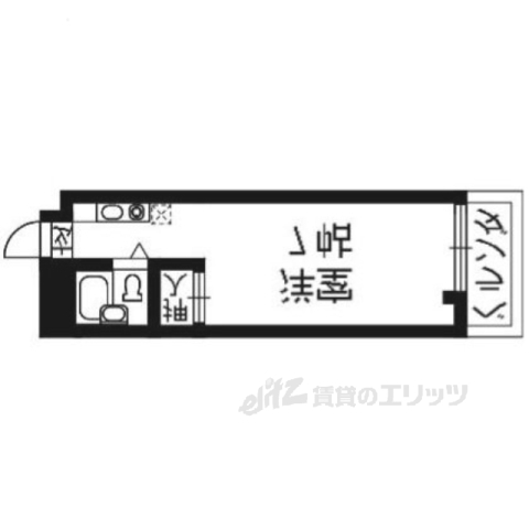 フラッツ太秦の間取り