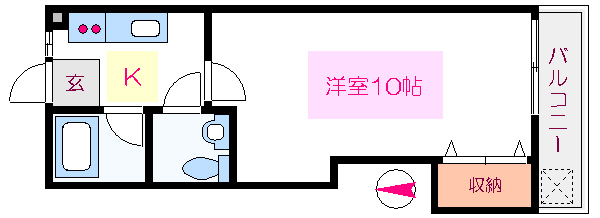 【江東区扇橋のマンションの間取り】