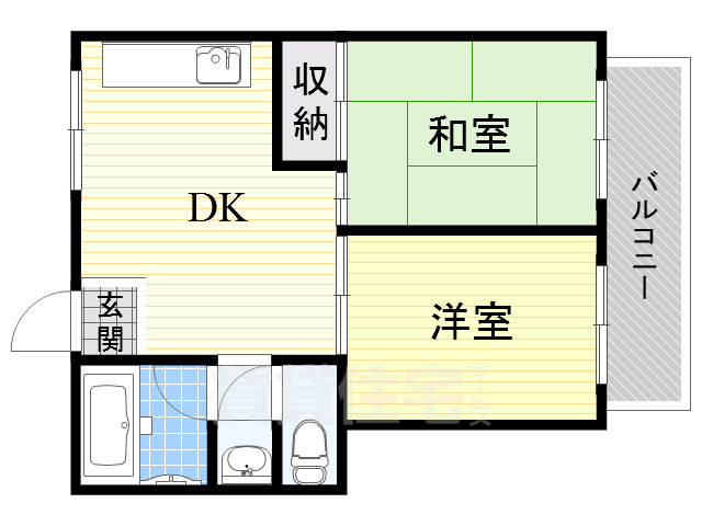 茨木市星見町のマンションの間取り