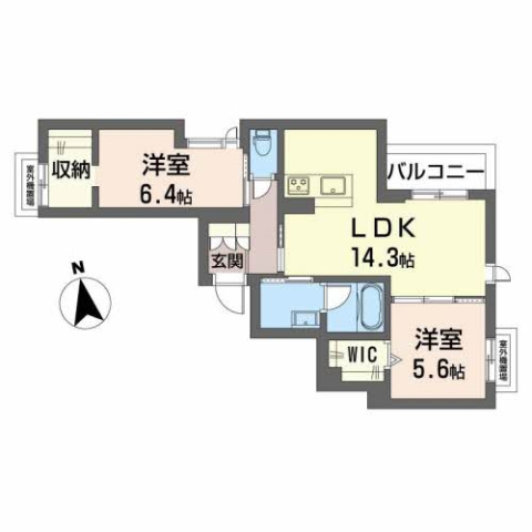 【大阪市住吉区杉本のマンションの間取り】