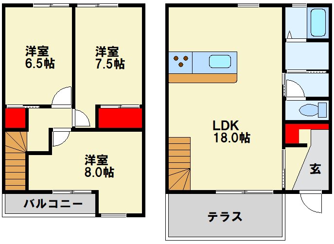 casita中津熊の間取り