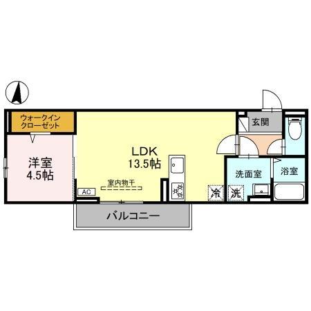 アンソレイユ八日市の間取り