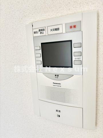 セキュリティ　モニター付きインターホンです