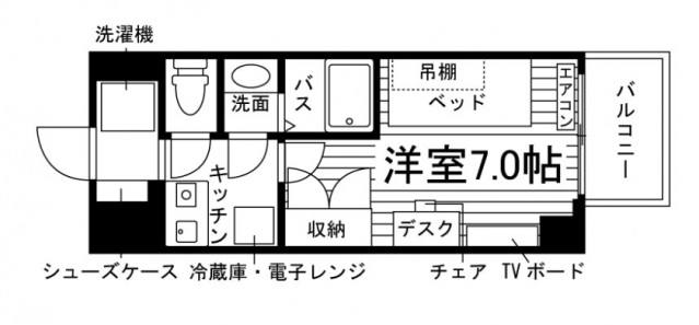 三田市三輪のマンションの間取り