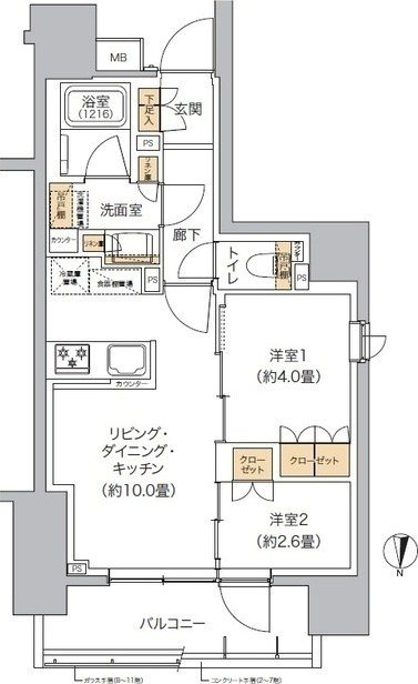 リビオメゾン東池袋の間取り