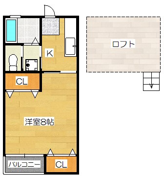 ウエストウッド二日市　弐番館の間取り