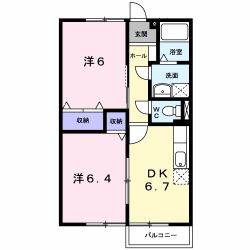 メゾ　ボナールの間取り