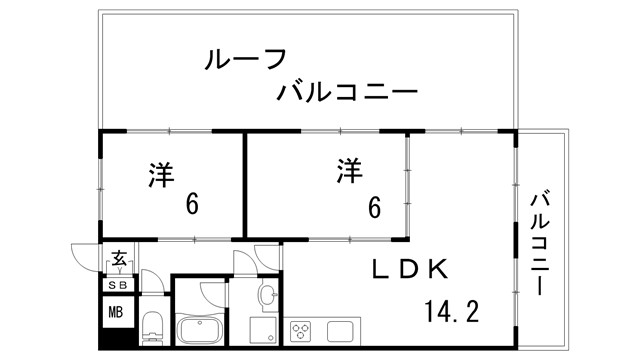 ライオンズマンション神戸明泉寺の間取り