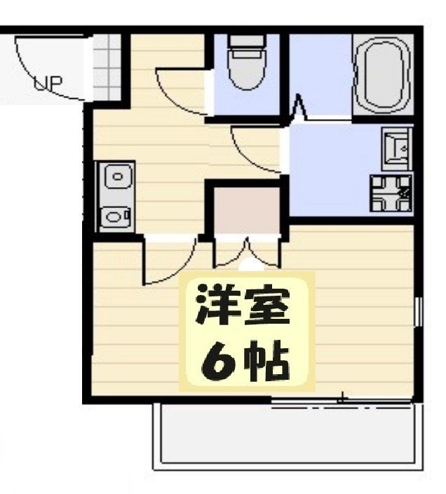 越谷市大字恩間のアパートの間取り