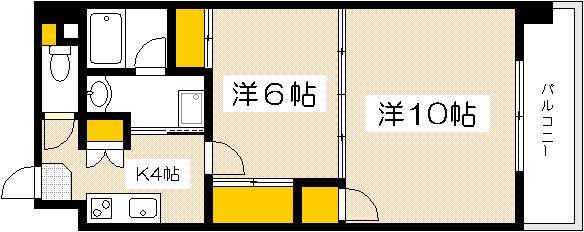 広島市西区上天満町のマンションの間取り