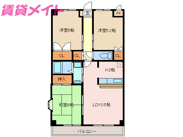 ガーデンハイムの間取り