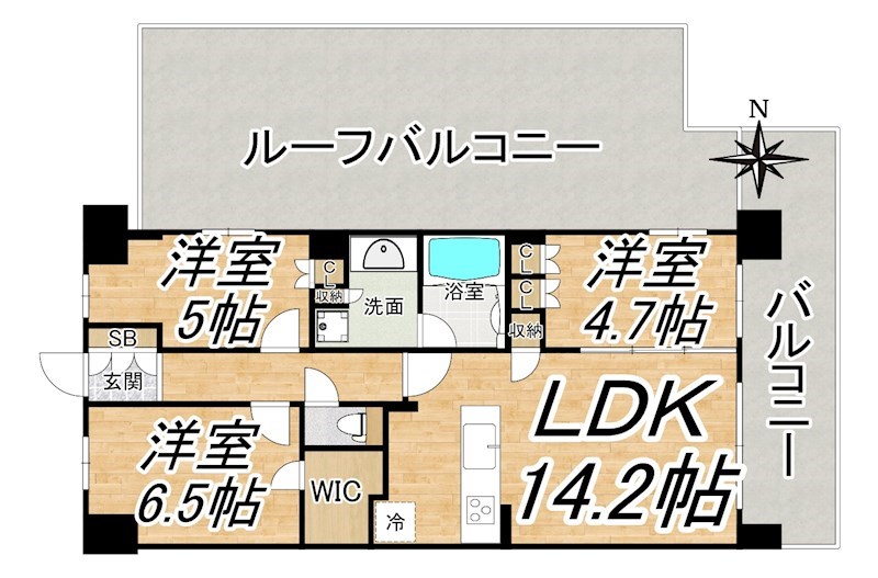 ジオ武庫川の間取り