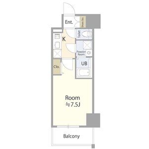 名古屋市中区新栄のマンションの間取り