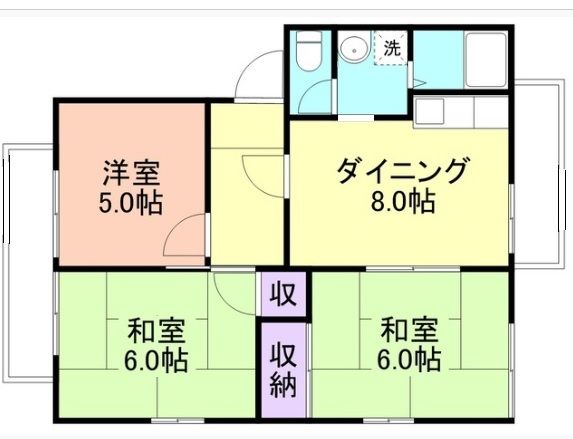 和歌山市神波のアパートの間取り