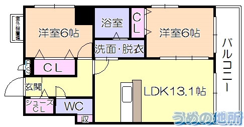 MARKSFORT花畑の間取り