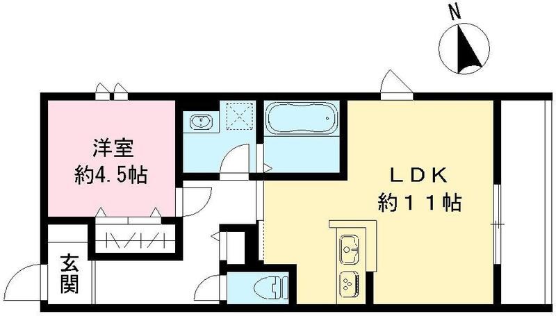 尼崎市若王寺のマンションの間取り