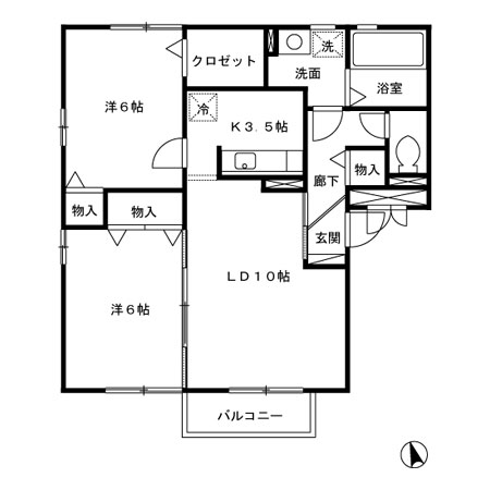 ソリアート・ひまわりの間取り