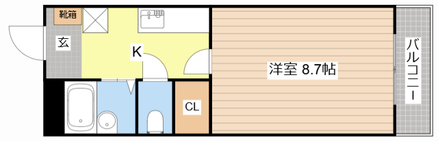 ハイツ；Asahiの間取り