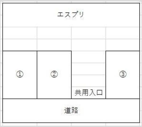 【札幌市白石区中央一条のアパートの駐車場】