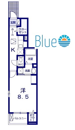 藤沢市湘南台のアパートの間取り