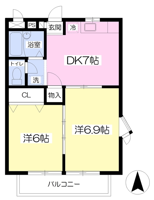 ハピネスアークI番館の間取り