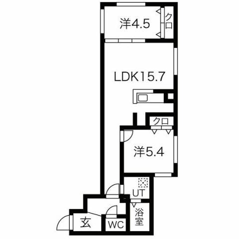 Asterope厚別南の間取り