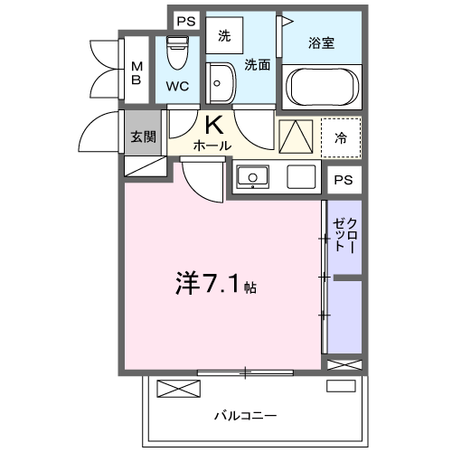 ファビュラス　Ｍの間取り