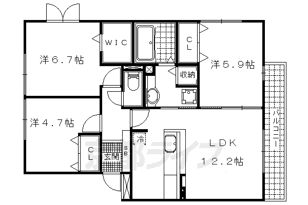 ブランシュの間取り