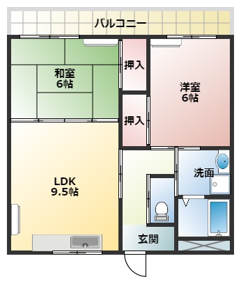 パルHAMADAの間取り