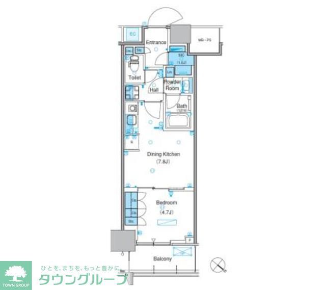 【江東区豊洲のマンションの間取り】