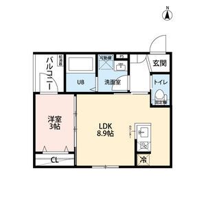 愛知県名古屋市熱田区神野町２（アパート）の賃貸物件の間取り