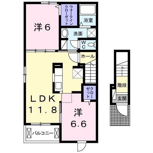 アクティブ・スクエアAの間取り