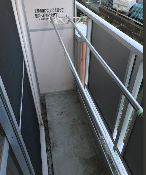 バルコニー　広々としたバルコニーです